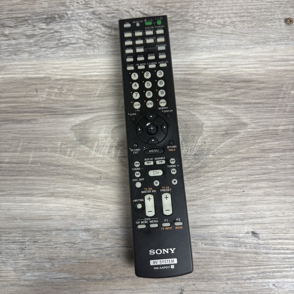Sony RM-AAP016 Genuine‎ OEM AV Receiver System Remote Control Tested Working
